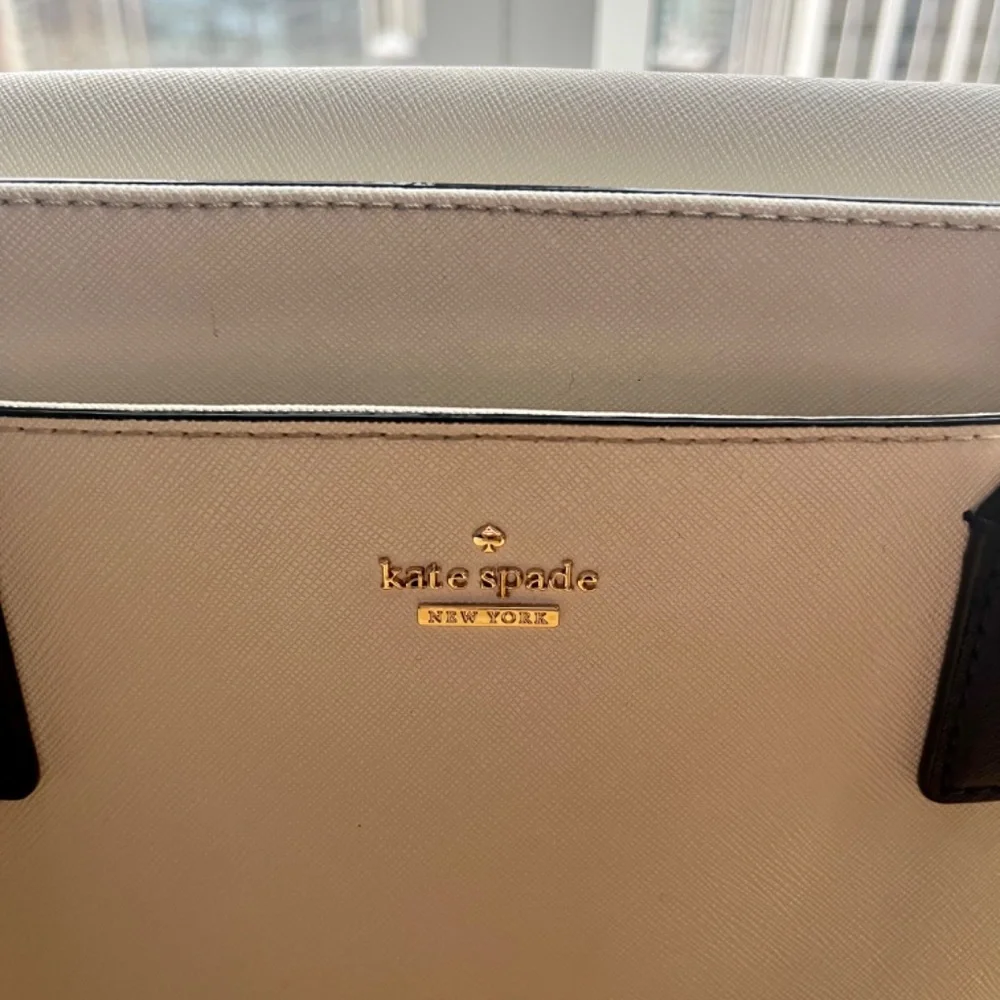 Kate Spade light blue and white tote bag - Picture 5 of 8